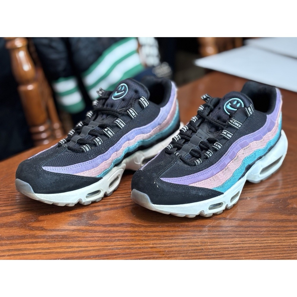 Nike Air Max 95 Have A Nike Day BQ9131-001 Men's Size 9 Teal Purple Black - Picture 5 of 8